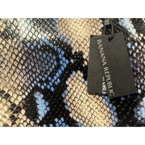 NWT Banana Republic Snake Print Leather Wristlet Clutch - Picture 5 of 8